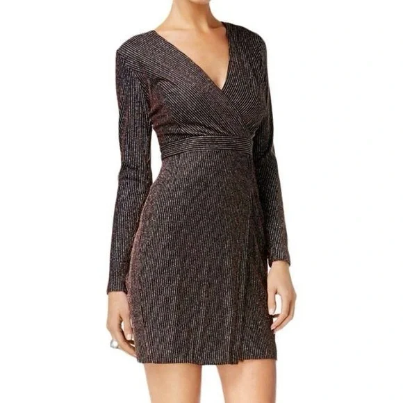 guess long sleeve cocktail dresses Long Sleeve Mini Dress